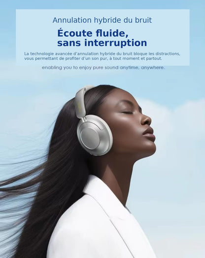 Casque sans fil circum-auriculaire oraimo BoomPop Pro OHP-917 Bluetooth 5.4 avec réduction de bruit hybride ANC, autonomie de 82h et basses puissantes