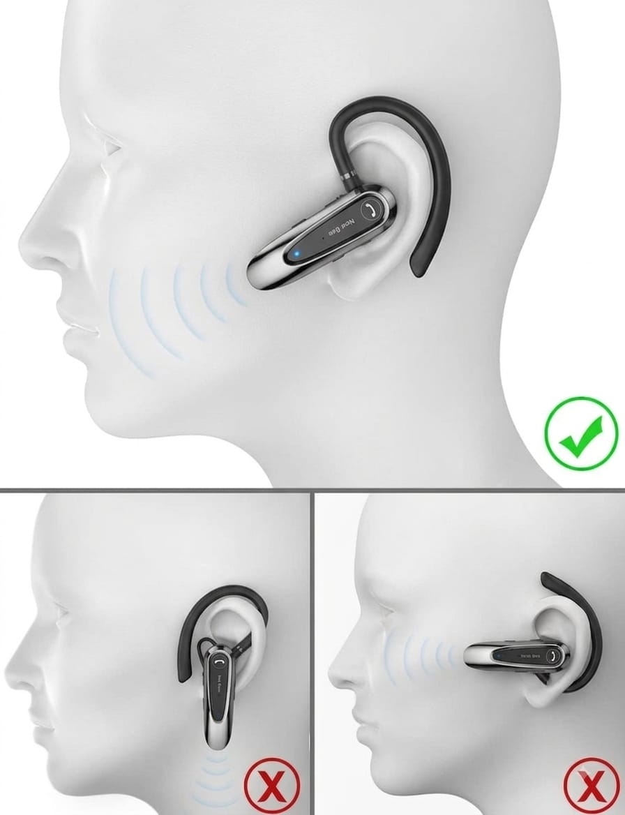 Oreillettes sans fil Bluetooth 5.0, nouvelle équation B45, écouteurs avec touristes, micro, oreillettes CVC8.0, réduction du bruit pour la conduite.