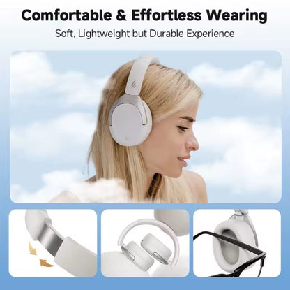Casque sans fil Edifier W830NB Bluetooth 5.4 à réduction de bruit active, haute résolution, circum-auriculaire, LDAC, pliable, -45dB ANC, 94Hautonomie de 82h et basses puissantes